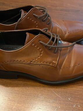 Stacy Adams Boys Brown Lace-Up Dress Shoes